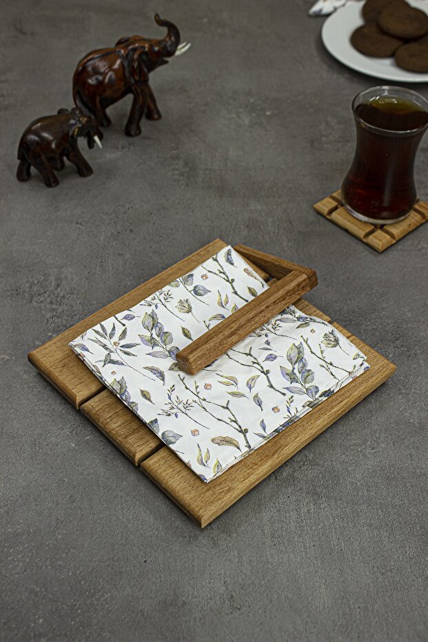 Ahşap Peçetelik - 3