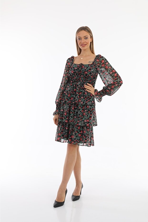 Layered Elastic Chiffon - 2