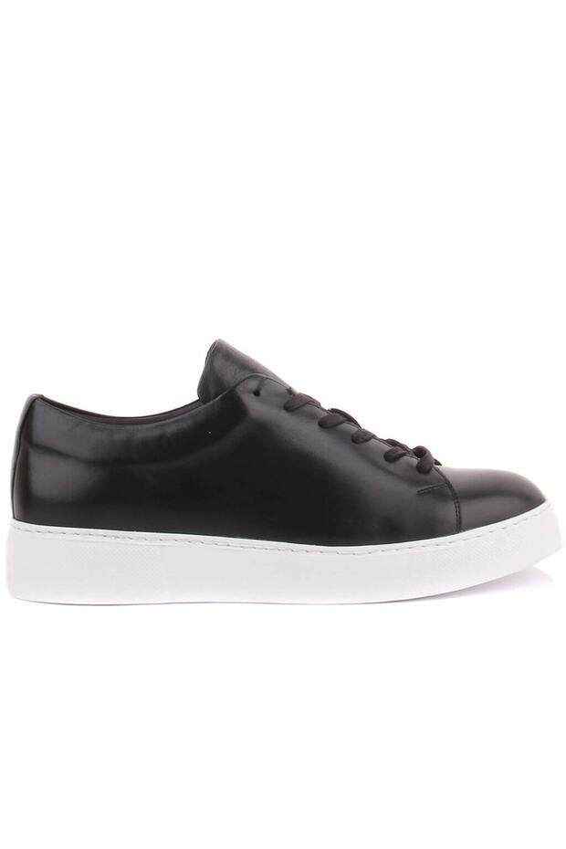 - Black Leather Lace-Up Men's Casual Shoes 101-3892-He1065
