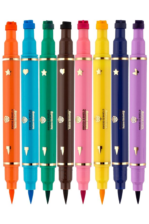 S&s 8 Renkli Çift Taraflı Neon Pen Eyeliner Seti - 3