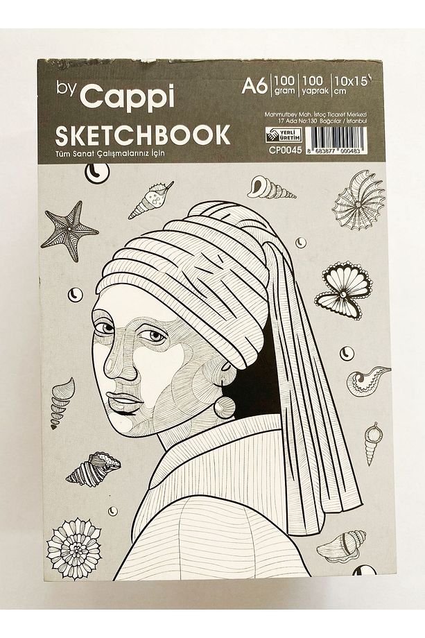 A6 Sketch Book Eskiz Defteri 100 Gr 100 Yaprak Üstten Tutkallı Koparılabilir. - 4