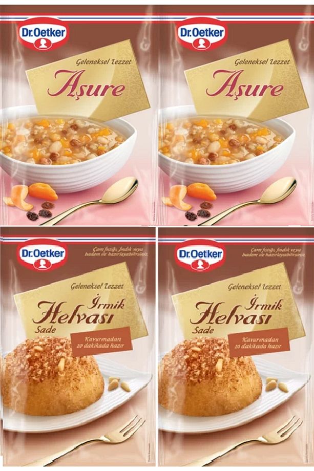 Dr.oetker Aşure X2 Paket + Irmik Helvası X 2 Paket - 1