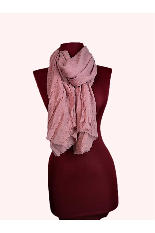Bamboo Kraş Shawl Pink