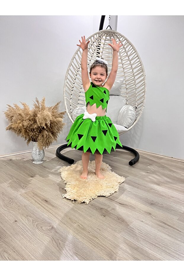 Taş Devri Çakıl Kostümü - 3