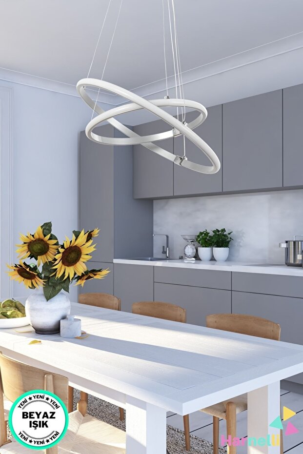 40/30 Beyaz Işık Modern Ledli Avize - 1