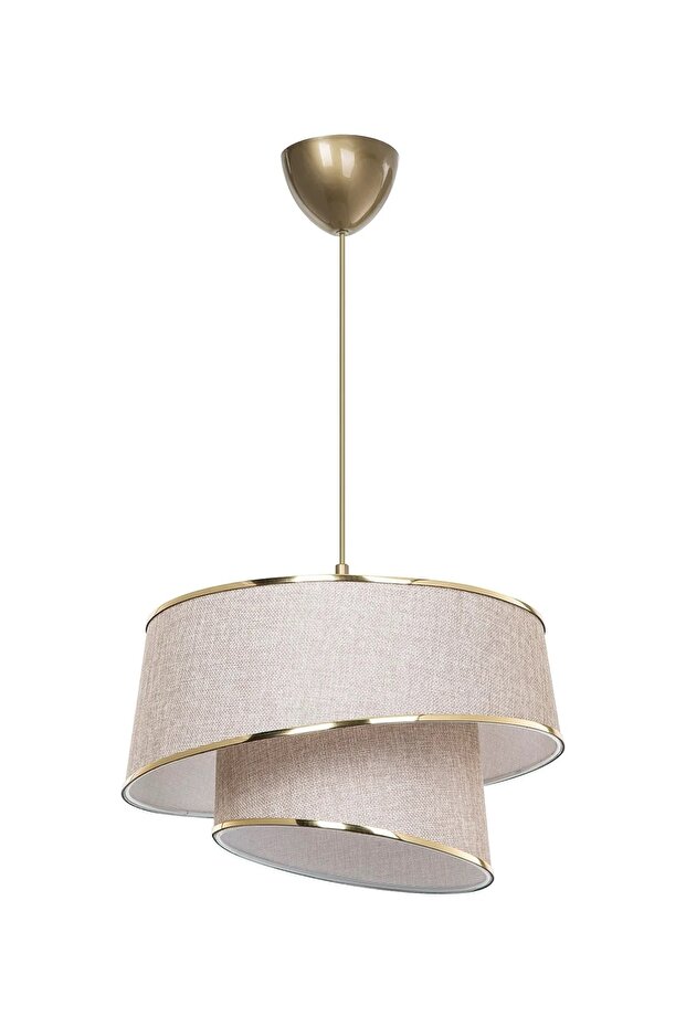 Eftelya Asimetrik Sarkıt Avize Pudra - 3