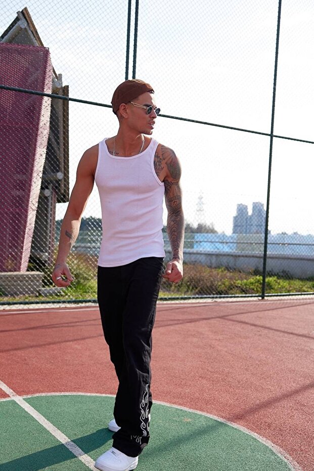 White Bamboo Fabric Athlete - 1