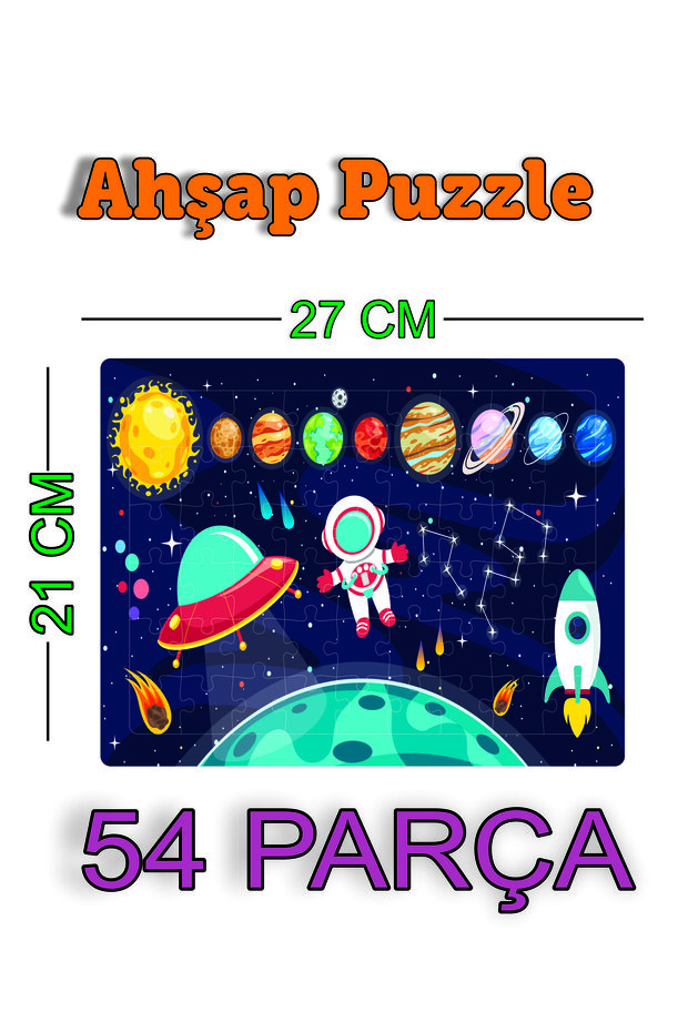 Ahşap Puzzle 54 Parça - 1