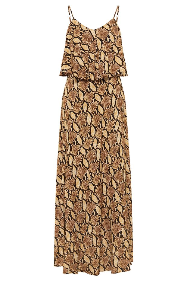 Maxikleid mit Schlangen-Print - 4