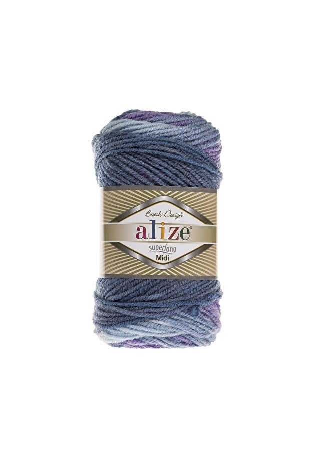 Süperlana Midi Batik 1 Adet El Örgü Ipi 329 - 1