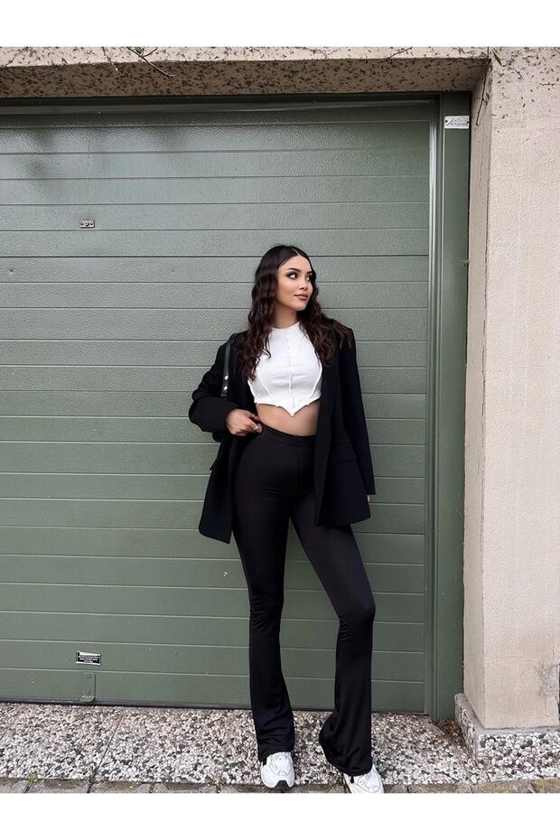 Ispanyol Paça Tayt Pantolon - 7