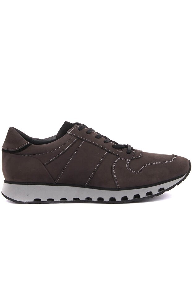 - Gray Nubuck Lace-Up Men's Casual Shoes 101-3535-6552E