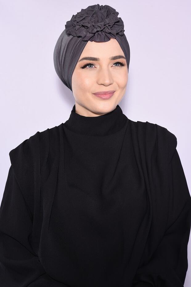Rose Drawstring Double-Sided Hijab Bone