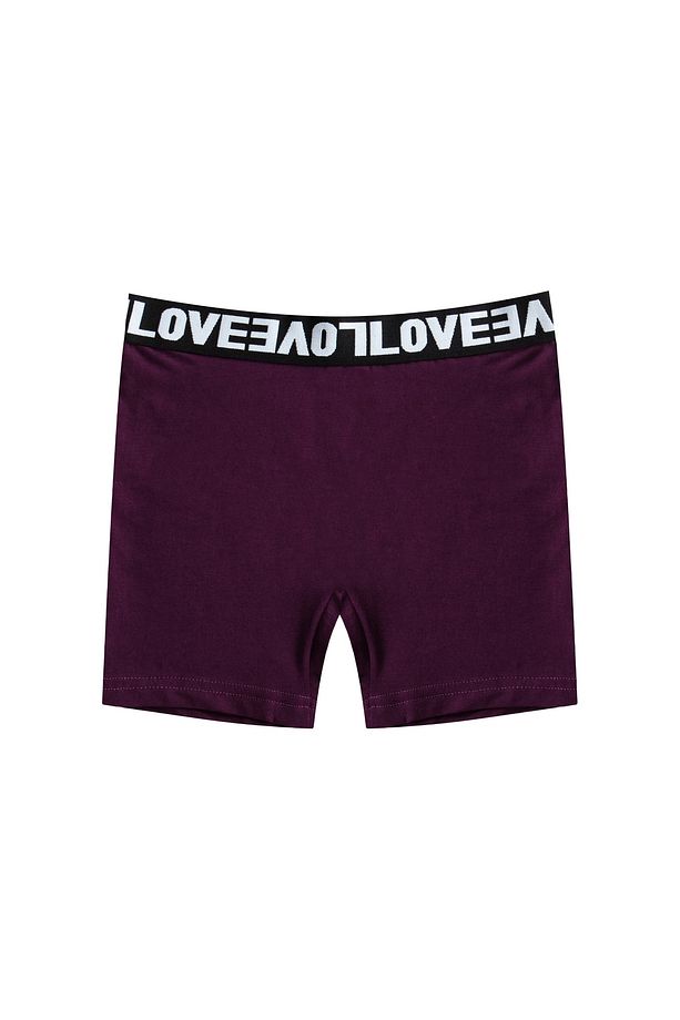 3'lü Love Lastik Pamuklu Kadın Tayt Şort - 3