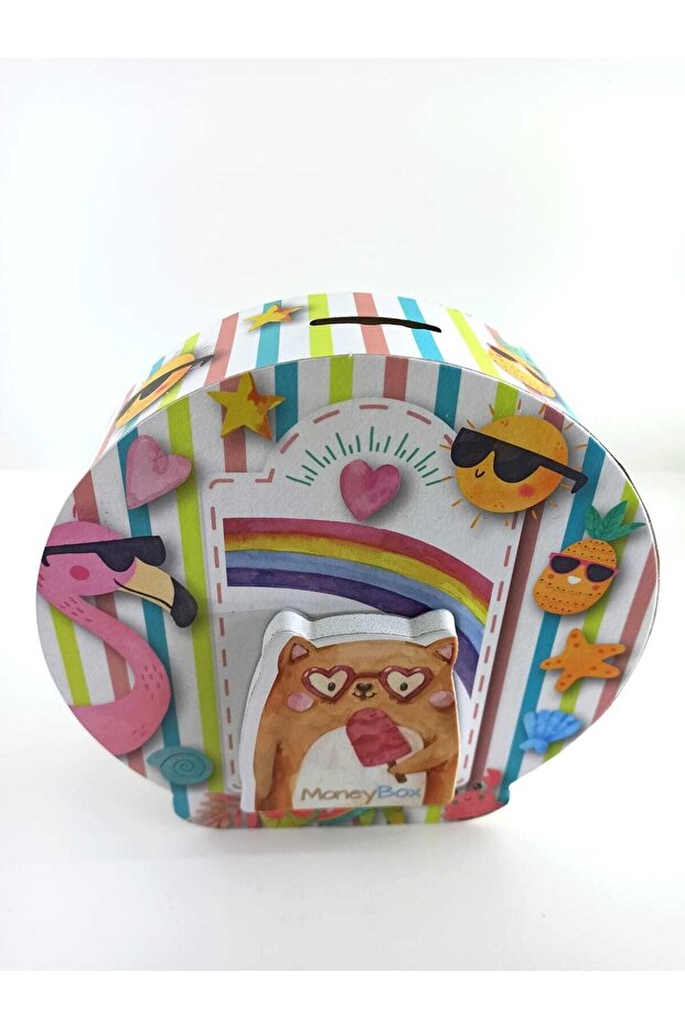 3D Piggy Bank Design Note Summer Cute Money Box