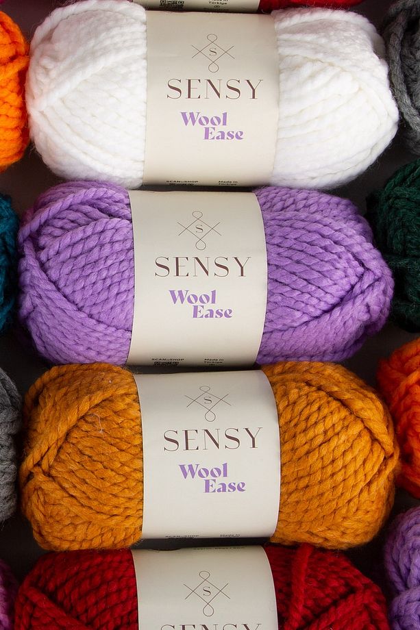 Premium Wool Ease El Örgü Ipi Atkı Bere Şapka Ip Panço Ipi Hırka Ipliği Gri - 9