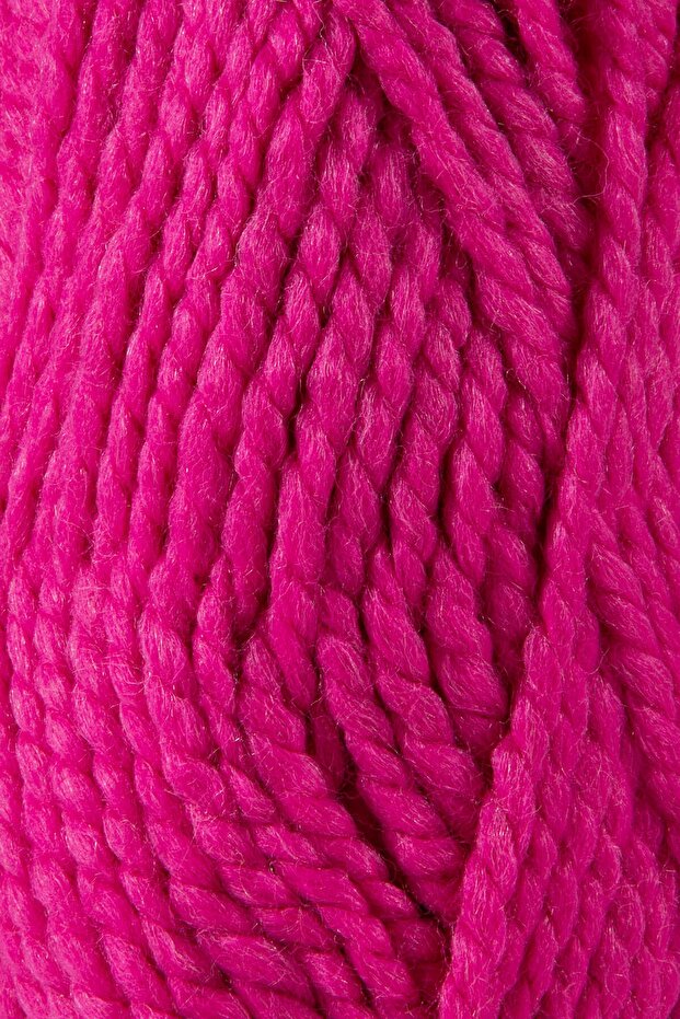 Premium Wool Ease El Örgü Ipi Atkı Bere Şapka Ip Panço Ipi Hırka Ipliği Fuşya - 3
