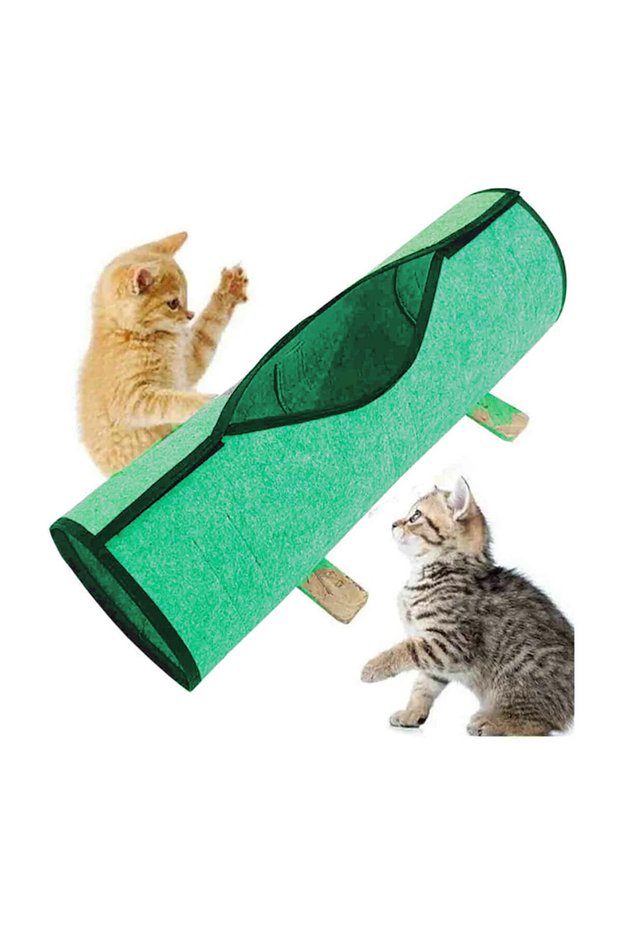 Bung Cat Tunnel Pet Toy Pompom Ball Toy Kitten Adult Cat Play Tunnel 1 Meter