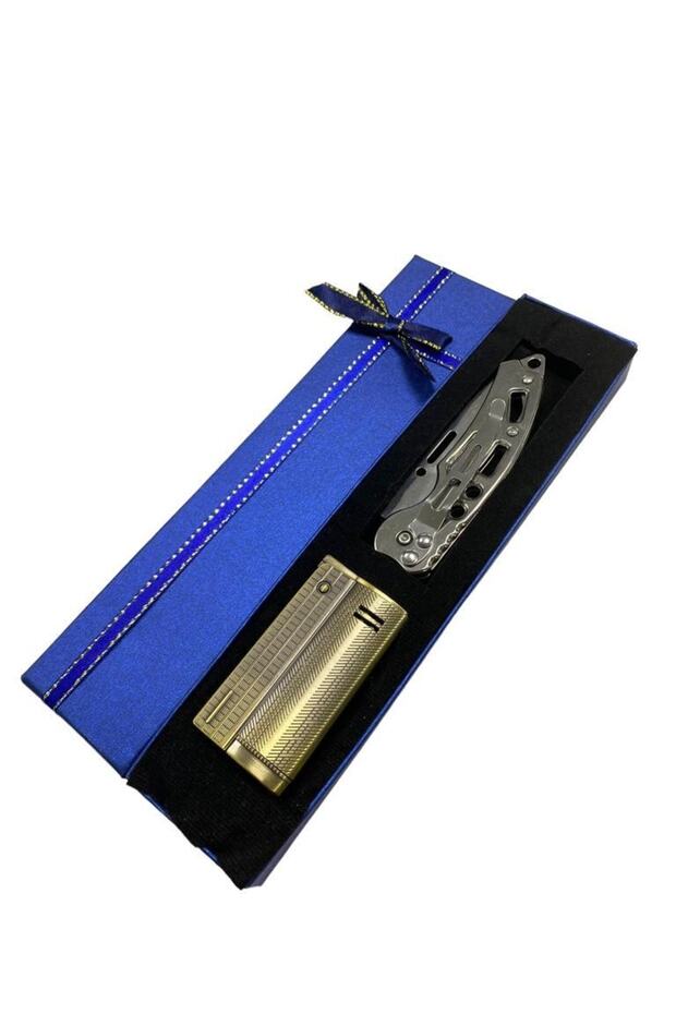 Benzinli Muhtar Model Çakmak Ve Çakı Kombini - 6