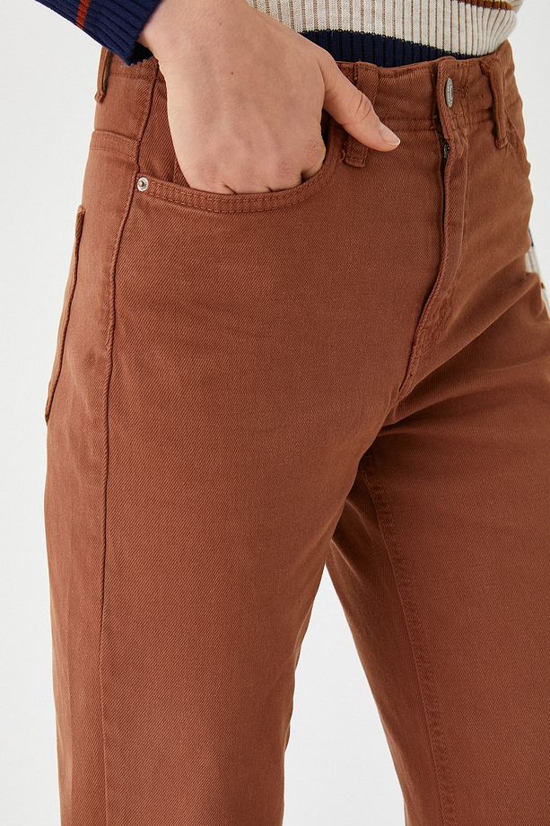 Kadın Deve Tüyü Jeans 3WAL40059MW - 5
