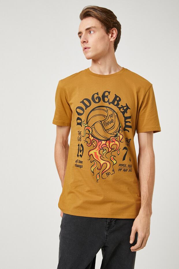 3sam10615hk Men's T-shirt Camel Hair