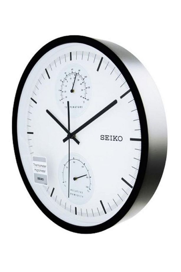 Qxa525k Thermometre Ve Hygromeli Analog Duvar Saati - 2