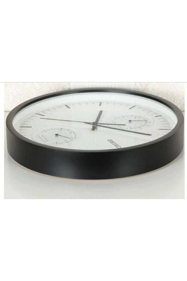 Qxa525k Thermometre Ve Hygromeli Analog Duvar Saati - 3