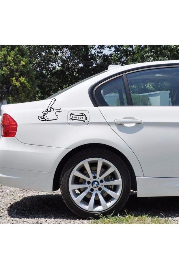 13.5 X 13 Cmfull Angry Hungry Cat Deopa Cover Car Sticker