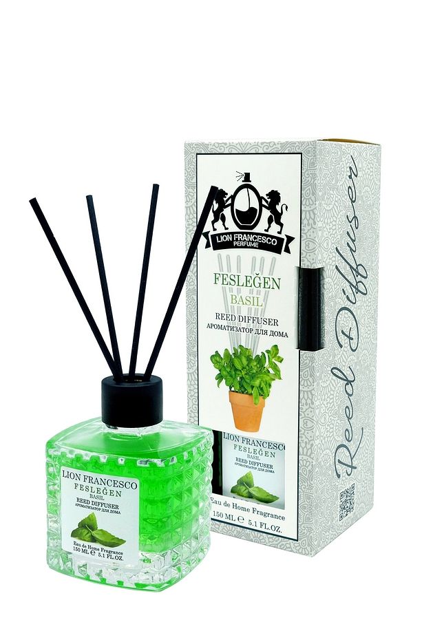 Reed Diffuser Basil Bambu Çubuklu Oda Kokusu 150ml - 1