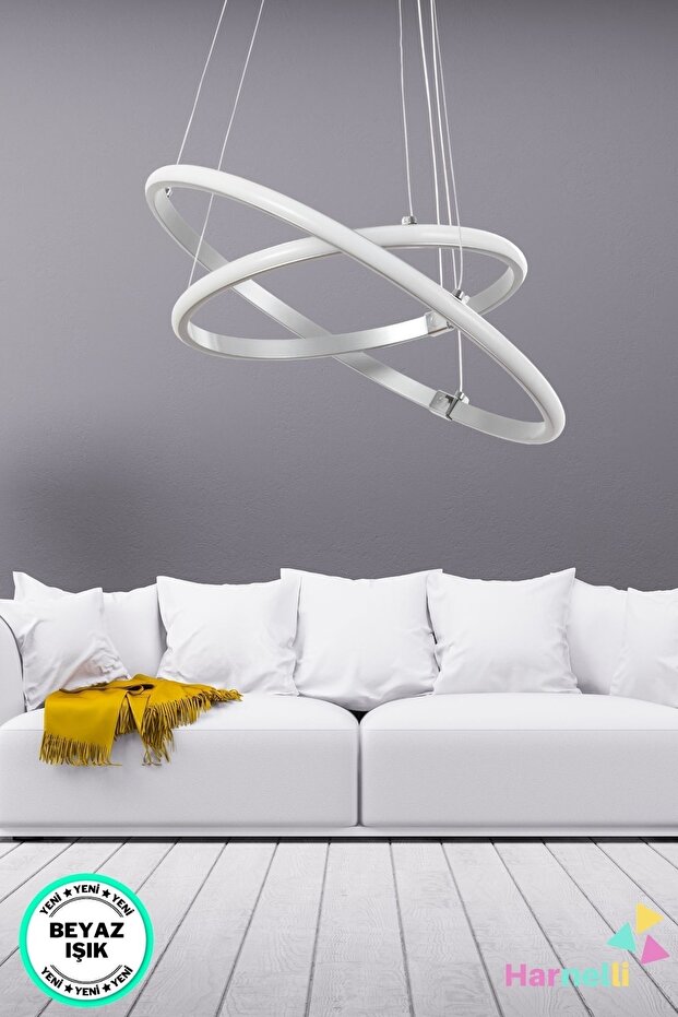 40/30 Beyaz Işık Modern Ledli Avize - 3