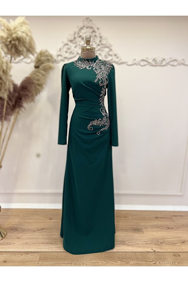 Anna Hijab Evening Dress