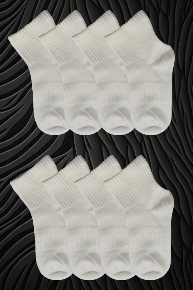 Children's Toe Seamless 8 Pairs Mid Heel Socks Cotton