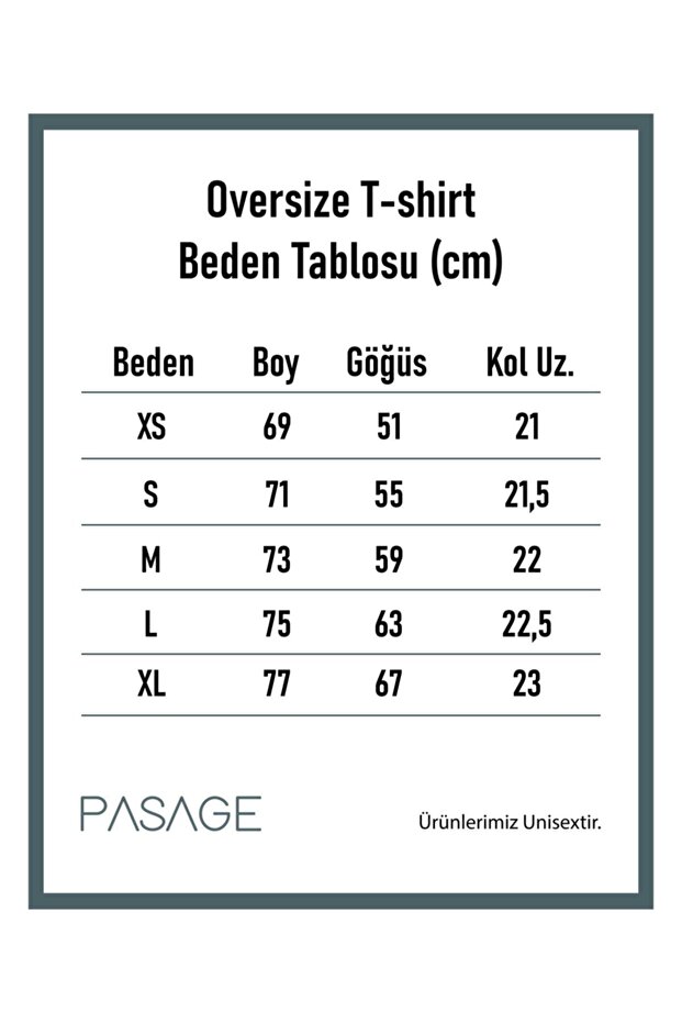 Oversize Dragon Baskılı Beyaz Tshirt - 6