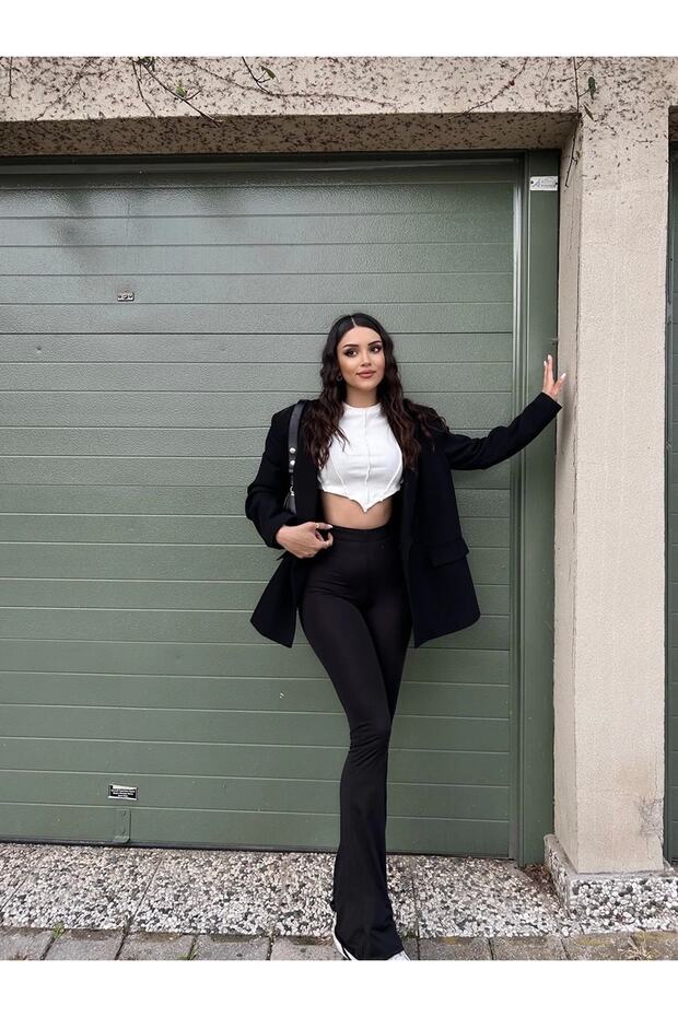 Ispanyol Paça Tayt Pantolon - 1