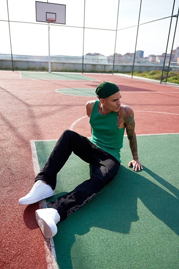 Men's Sleeveless Ribbed Thin Slim Fit Summer Undershirt