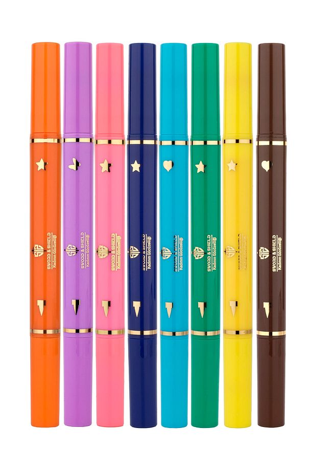 S&s 8 Renkli Çift Taraflı Neon Pen Eyeliner Seti - 2