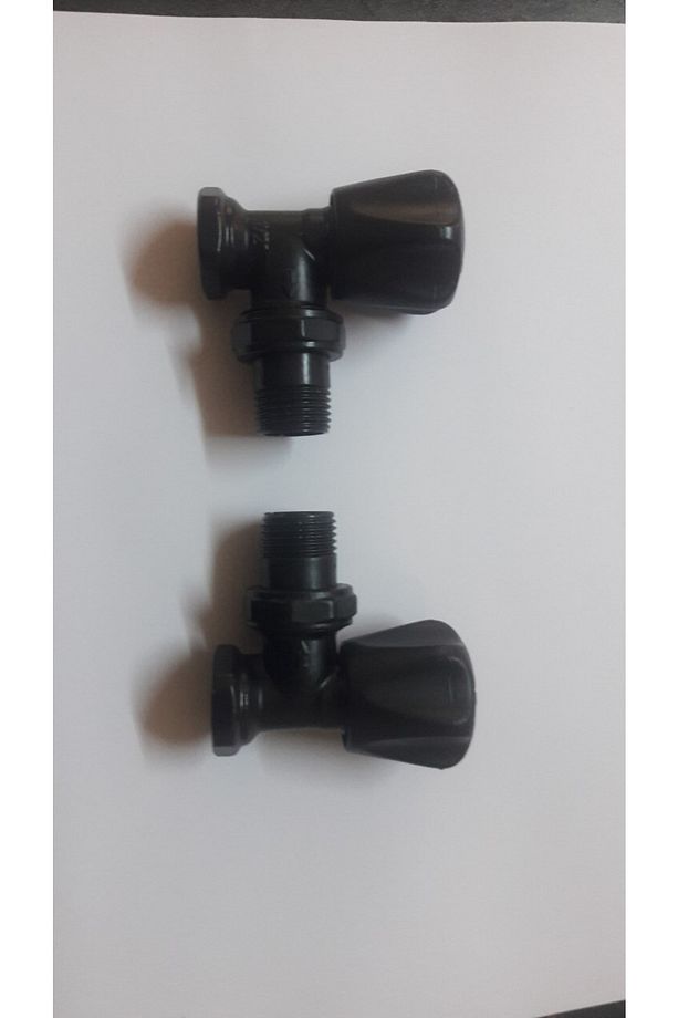 500x1000 Havlupan 2 Adet Radyatör Vanası Mat Siyah - 6