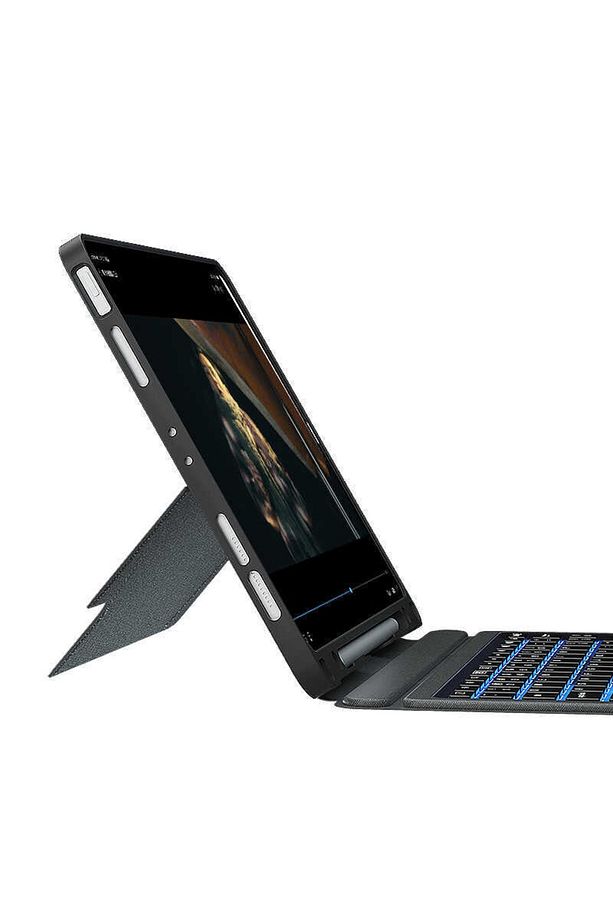 Air 10.9 2022 (5.NESİL) Uyumlu Touch Pad Bluetooth Klavyeli Standlı Mıknatıslı Kılıf - 9