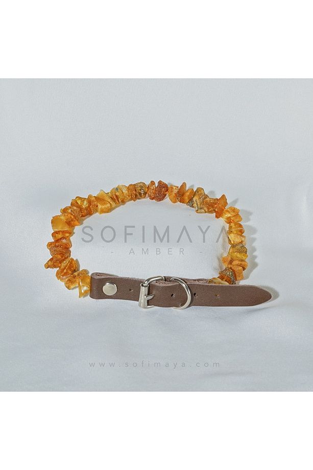 Kehribar Pire Ve Kene Tasması 30-35 Cm - 1
