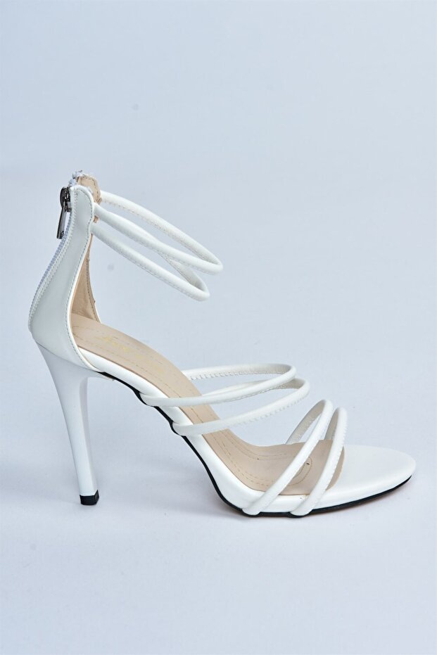 Fehér vékony sarkú női cipő M251762109 - 7