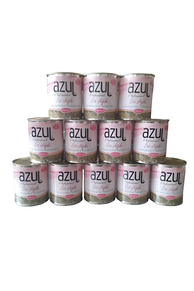 Pudralı Pembe Konserve Sir Ağda 12 Adet 800 Ml. 12 Adet Spatula - 1