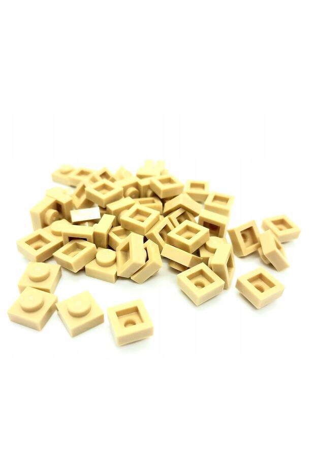 Original Moc Custom Accessory Creator Plate 1 X 1 Flat Brick Tan 10 Pieces Will Be Sent