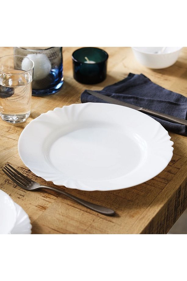 Cadix 6 Kişilik Yemek Tabağı Beyaz - 2