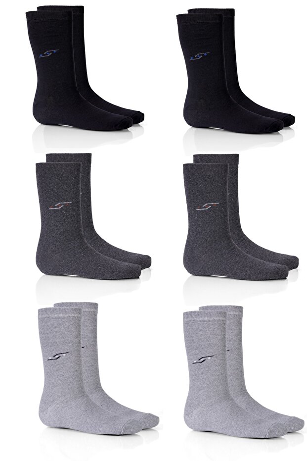 Men's 6-Piece Economical Cotton Socks