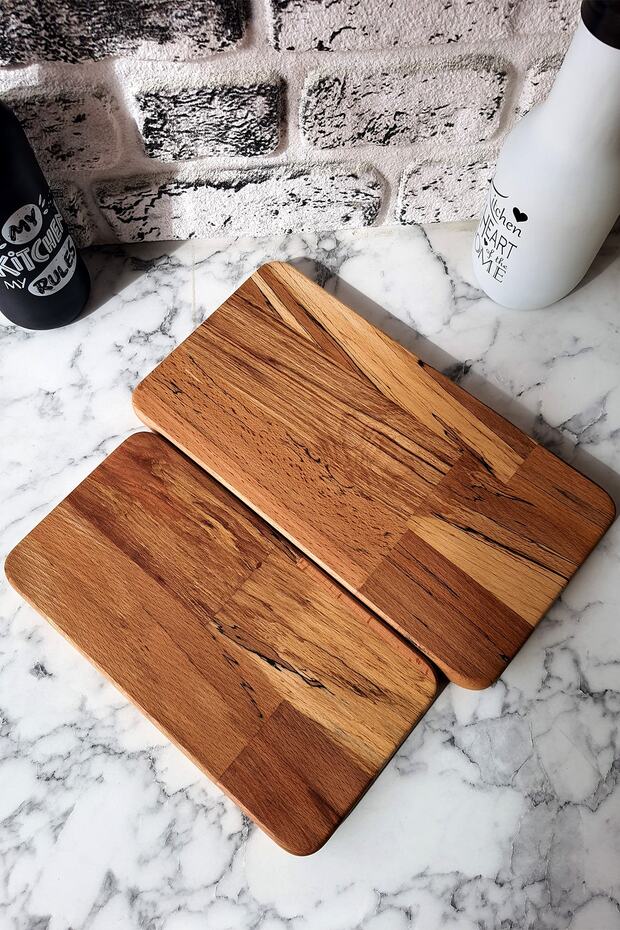 Presentation Plate Serving Plate Cutting Board 2 Piece Set