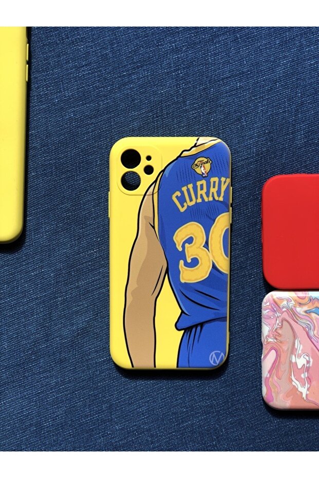 حافظة إطلاق نمط ستيفن كاري من جلد الغزال الداخلي مع حماية للكاميرا المتوافقة مع هاتف Iphone 11 - 1