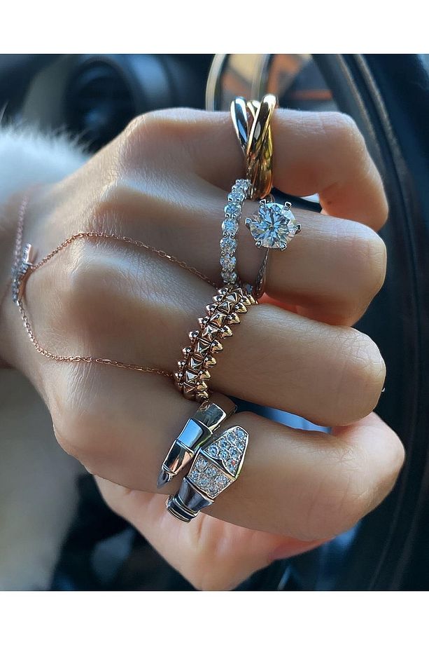 2.2 Ct Mozanit Tamtur Yüzük / Gra Sertifika - 2