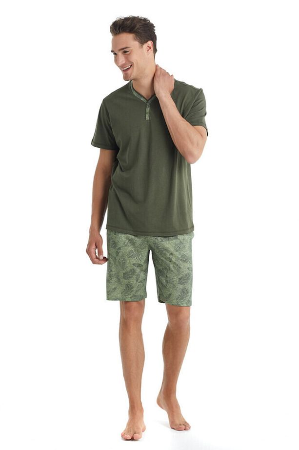 Erkek Şortlu Pijama Takımı - 1