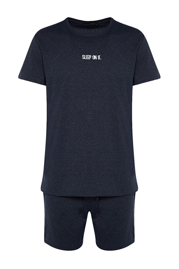 Indigo Regular Fit Yazlık Şortlu Pijama Takımı TMNSS23PT00038 - 7