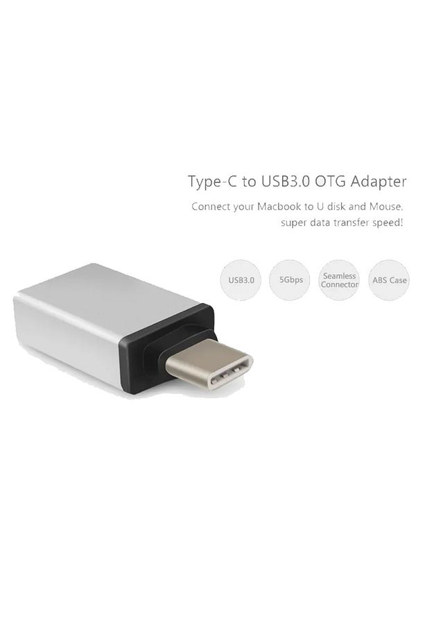 Type C To Usb 3.0 Otg Çevirici Veri Aktarım Macbook Usb Flash Dönüştürücü Adaptör - 3